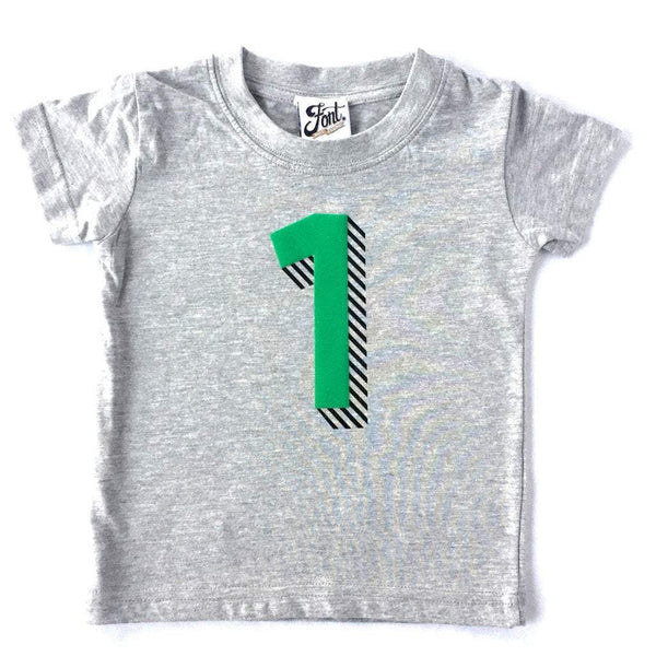 Kids' Number T-Shirts -  Bradford Buzz Font Not Found, Font: Bradford Buzz, Kid's Clothes, T-Shirt: Numbers, T-Shirts 44ideas.co.uk