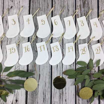 Advent Calendar Mini Stockings - The Monroe  44ideas.co.uk