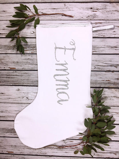 Grey Personalised Christmas Sack - The Monroe Christmas, Christmas: Sacks, Font Not Found, Font: The Monroe 44ideas.co.uk