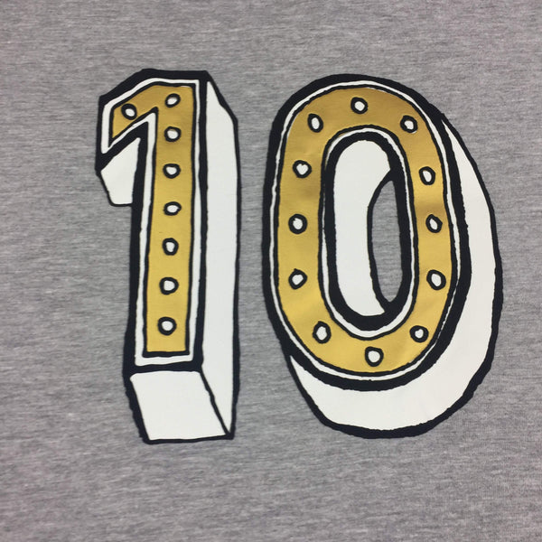 Boys and Girls 10th Birthday T-Shirt - Juniper Red Font Not Found, Font: Juniper Red, Kid's Clothes, T-Shirt: Numbers, T-Shirts 44ideas.co.uk