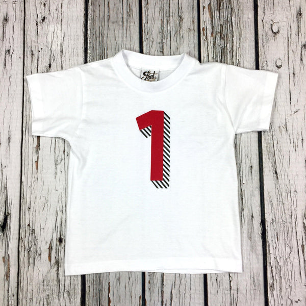 Kids' Number T-Shirts -  Bradford Buzz Font Not Found, Font: Bradford Buzz, Kid's Clothes, T-Shirt: Numbers, T-Shirts 44ideas.co.uk