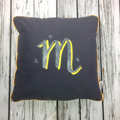 Initial Cushion - The Monroe Cushions, Font Not Found, Font: The Monroe, Homeware 44ideas.co.uk