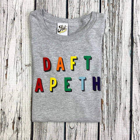 Daft Apeth Adult T-Shirt - Bingley Bang Font Not Found, Font: Bingley Bang, Men's Clothes, T-Shirts, T-Shirts: Letters, Womens Clothes 44ideas.co.uk