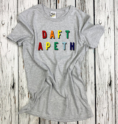 Daft Apeth Adult T-Shirt - Bingley Bang Font Not Found, Font: Bingley Bang, Men's Clothes, T-Shirts, T-Shirts: Letters, Womens Clothes 44ideas.co.uk