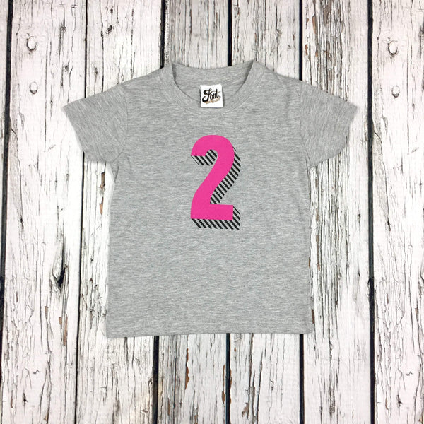 Kids' Number T-Shirts -  Bradford Buzz Font Not Found, Font: Bradford Buzz, Kid's Clothes, T-Shirt: Numbers, T-Shirts 44ideas.co.uk