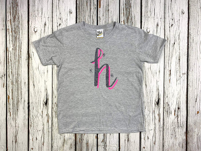 Kids' Alphabet T-Shirt - The Monroe (Neon Pink) Font Not Found, Font: The Monroe, Kid's Clothes, T-Shirts, T-Shirts: Letters 44ideas.co.uk