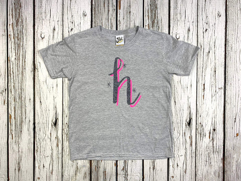 Kids' Alphabet T-Shirt - The Monroe (Neon Pink) Font Not Found, Font: The Monroe, Kid's Clothes, T-Shirts, T-Shirts: Letters 44ideas.co.uk