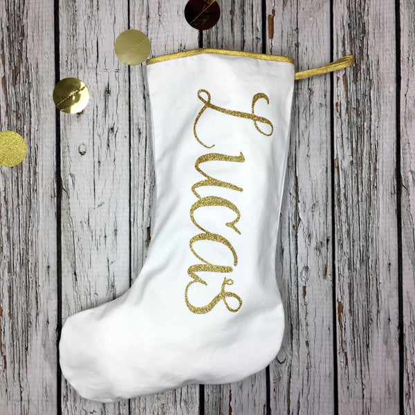 Large Personalised Christmas Stocking - The Monroe Christmas, Christmas: Stockings, Font Not Found, Font: The Monroe 44ideas.co.uk