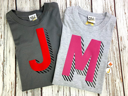 Kids' Bright Letter T-Shirt - Bradford Buzz Font Not Found, Font: Bradford Buzz, Kid's Clothes, T-Shirts, T-Shirts: Letters 44ideas.co.uk