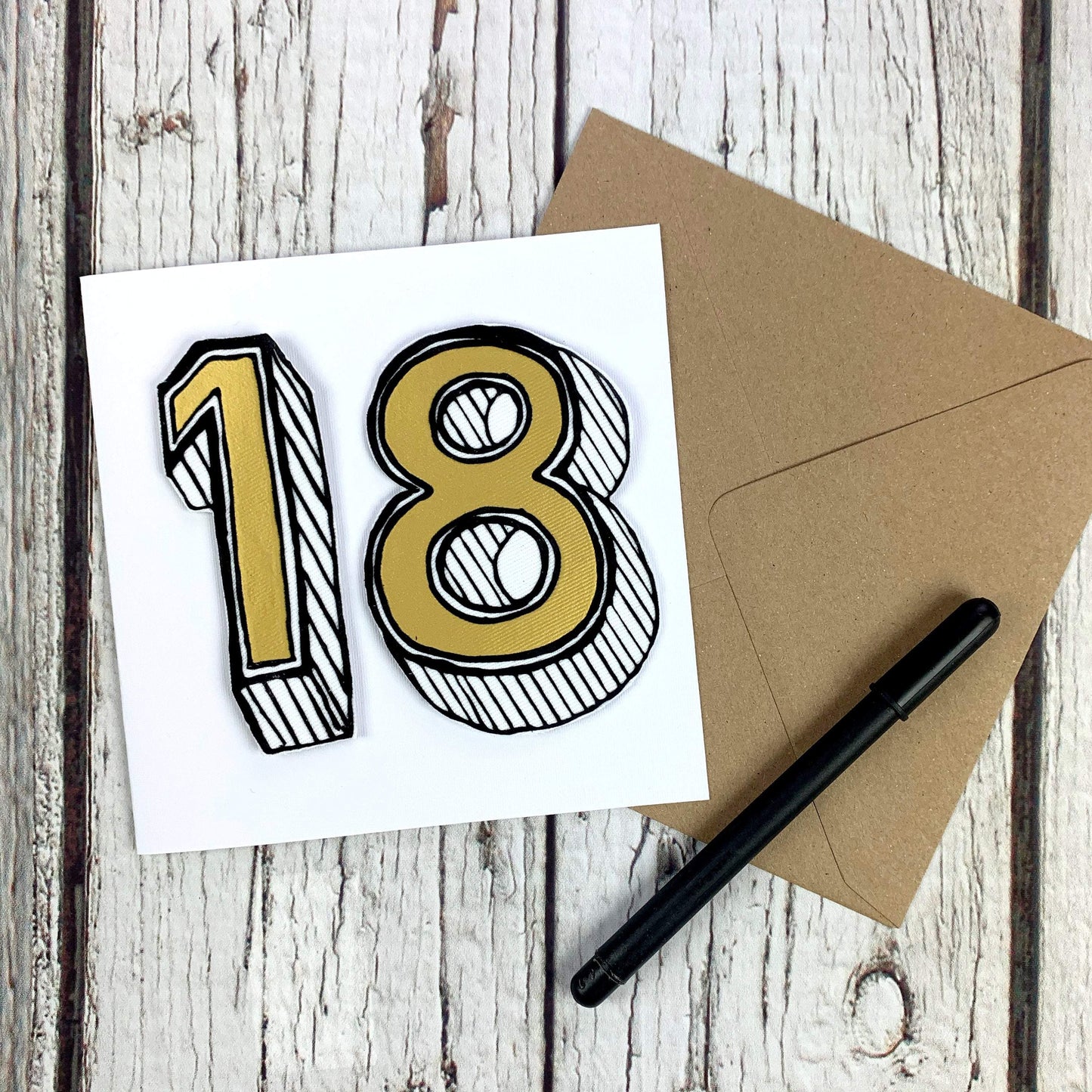 Handmade Birthday Card 11-19 Birthday, Cards, Font Not Found, Font: Juniper Red 44ideas.co.uk