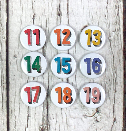 Birthday Pin Badges 11-19 - Bradford Buzz Accessories, Anniversary, Badges, Birthday 44ideas.co.uk