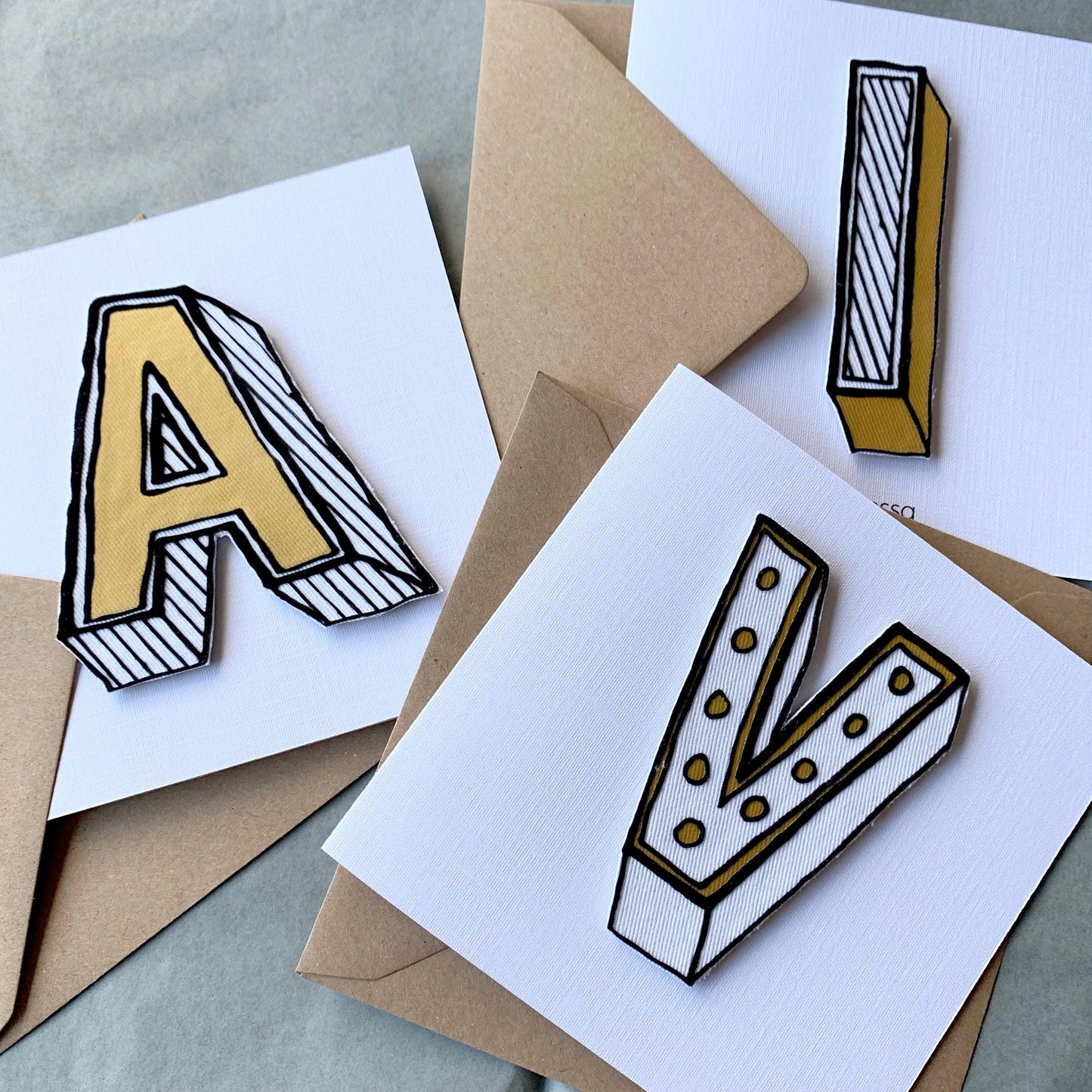 Personalised Alphabet Birthday Card Birthday, Cards, Font Not Found, Font: Juniper Red, New Baby 44ideas.co.uk