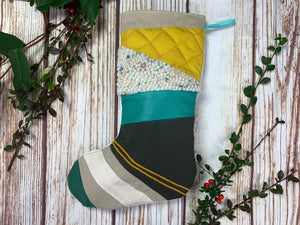 Handmade Christmas Stocking - Patchwork Christmas, Christmas: Stockings, Lucy Teacup 44ideas.co.uk