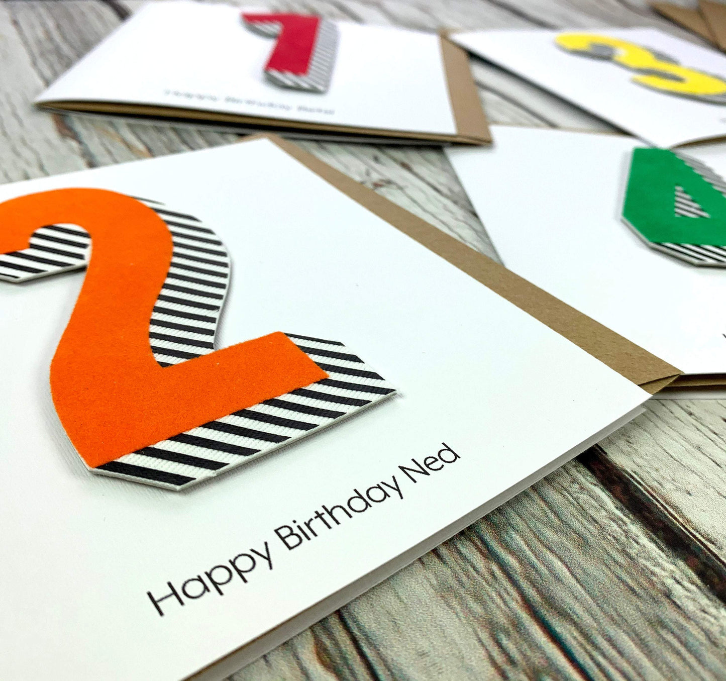 Birthday Card Numbers/Age 1-9 - Bradford Buzz Anniversary, Birthday, Cards 44ideas.co.uk