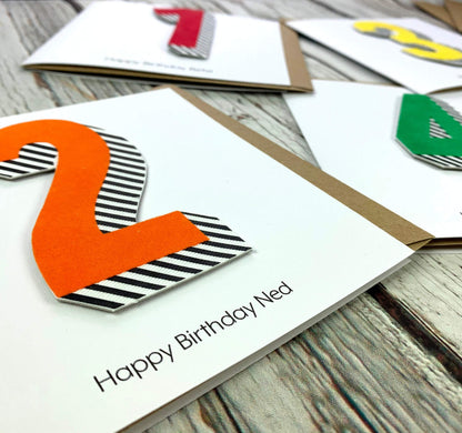Birthday Card Numbers/Age 1-9 - Bradford Buzz Anniversary, Birthday, Cards 44ideas.co.uk