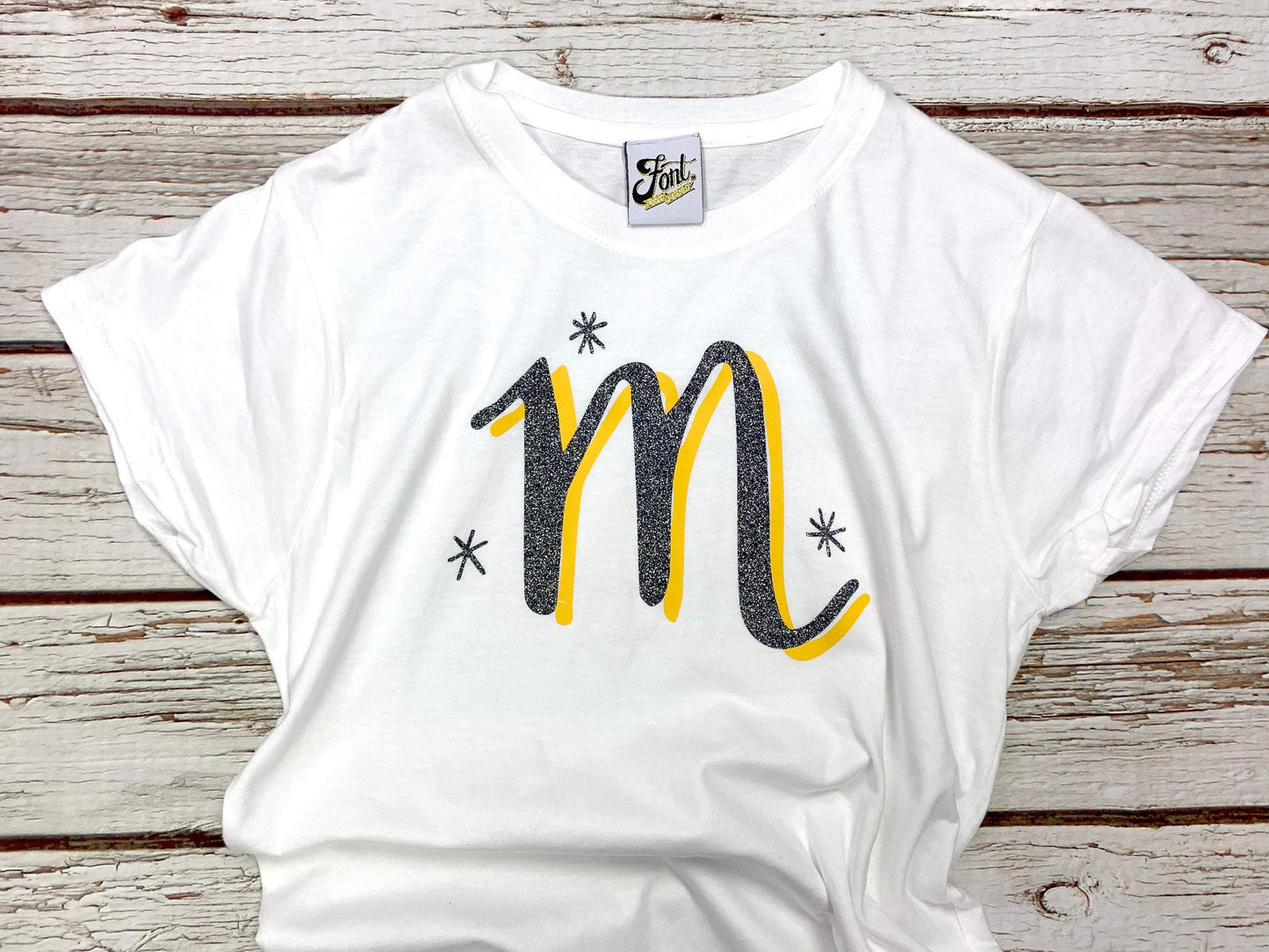 Children's Letter T-Shirt - The Monroe Font Not Found, Font: The Monroe, Kid's Clothes, T-Shirts, T-Shirts: Letters 44ideas.co.uk