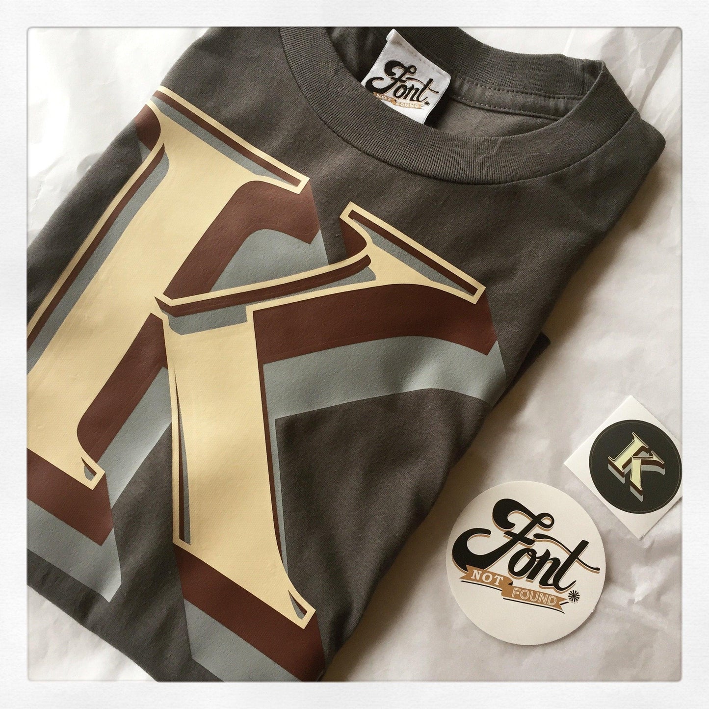 Men's Monogram T-Shirt - Stirling Shadow Font Not Found, Font: Stirling Shadow, Men's Clothes, T-Shirts, T-Shirts: Letters 44ideas.co.uk
