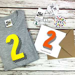 Kids' Bright Birthday Package - Bradford Buzz Deals, Father's Day, Font Not Found, Font: Bradford Buzz, Kid's Clothes, Mother's Day, T-Shirt: Numbers 44ideas.co.uk