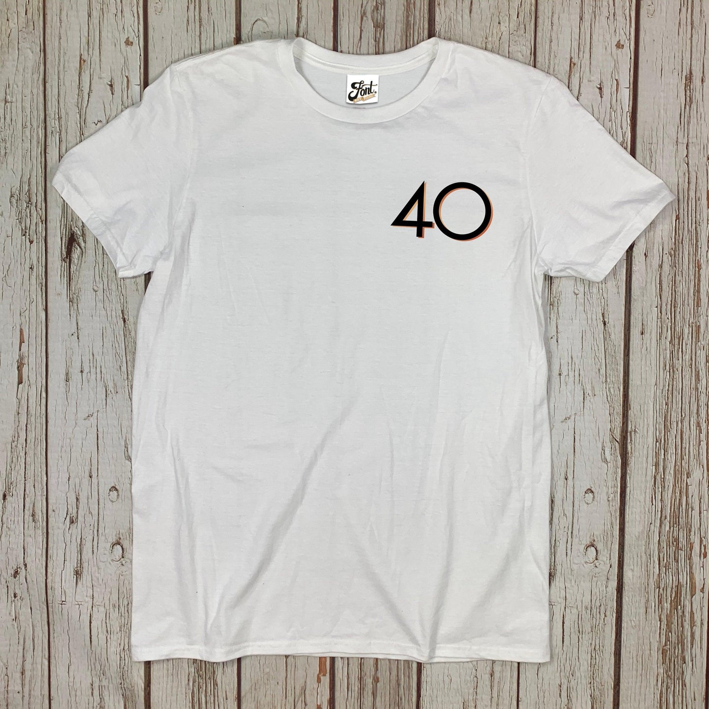 Men's Birthday Age T-Shirt - Branson Font Not Found, Font: Branson, Men's Clothes, T-Shirt: Numbers, T-Shirts 44ideas.co.uk