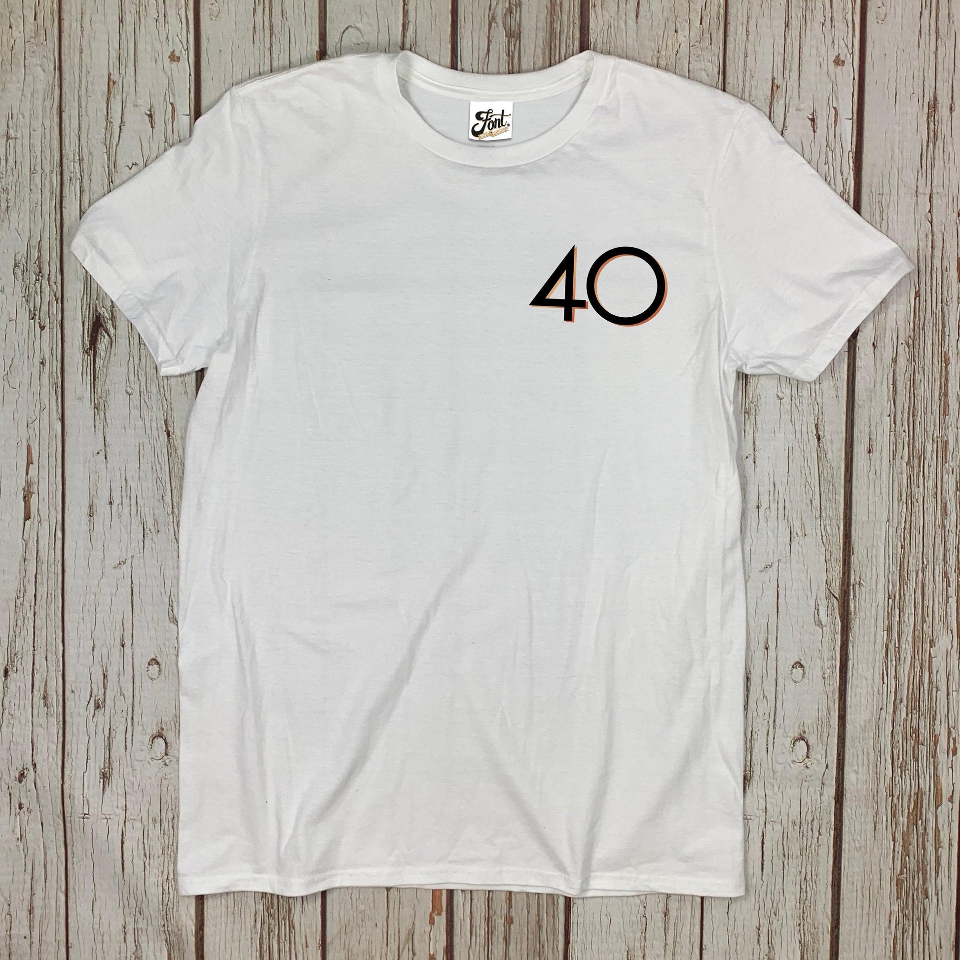 Men's Birthday Age T-Shirt - Branson Font Not Found, Font: Branson, Men's Clothes, T-Shirt: Numbers, T-Shirts 44ideas.co.uk