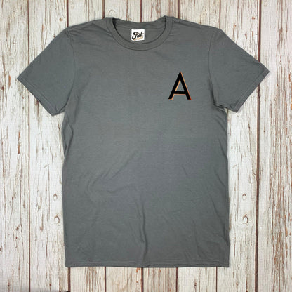 Male Pocket Letter T-Shirt - Branson Font Not Found, Font: Branson, Men's Clothes, T-Shirts, T-Shirts: Letters 44ideas.co.uk