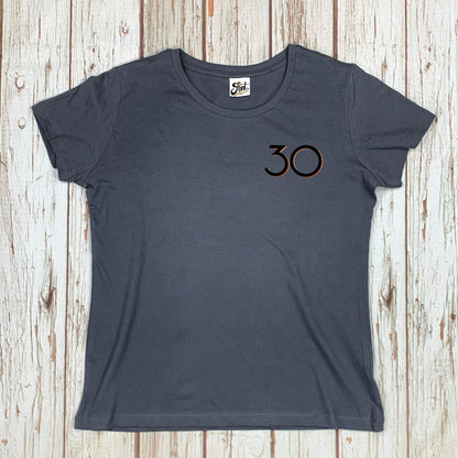 Women's Age Organic T-Shirt 18th, 21st, 30th, 40th, 50th - Branson Font Not Found, Font: Branson, T-Shirt: Numbers, T-Shirts, T-Shirts: Letters, Womens Clothes 44ideas.co.uk