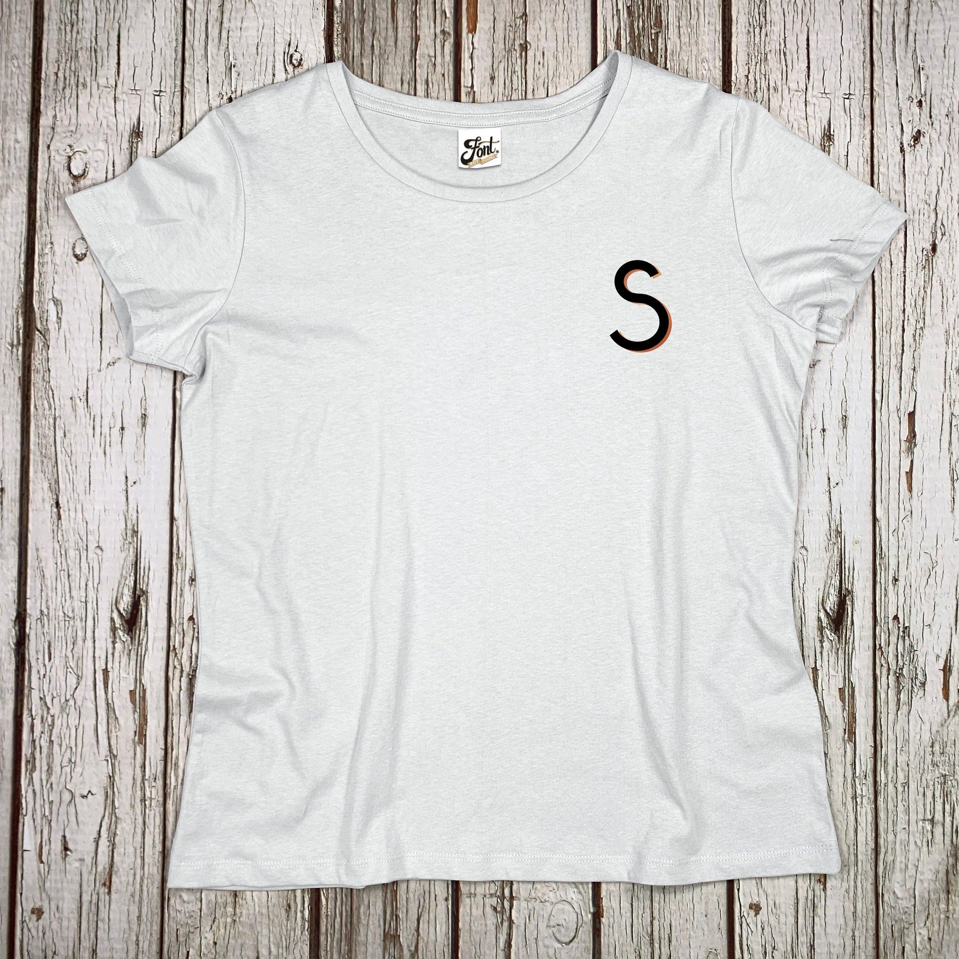 Women's Organic Ampersand T-Shirt - Branson Font Not Found, Font: Branson, T-Shirts, Womens Clothes 44ideas.co.uk