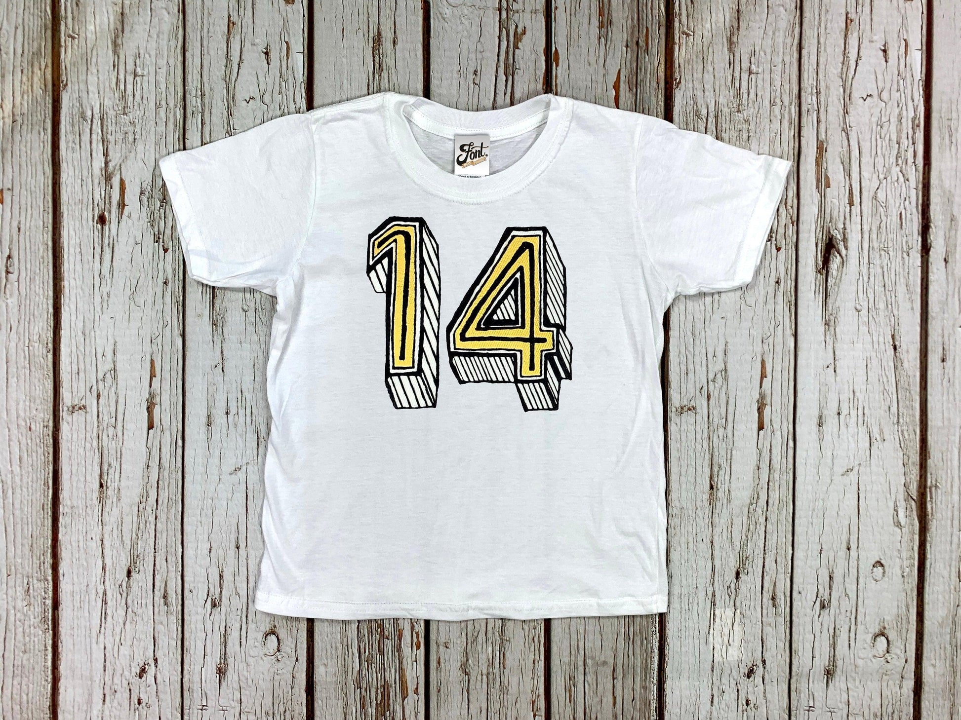 Teenage Birthday Shirt Numbers 11-16 - Juniper Red Font Not Found, Font: Juniper Red, T-Shirt: Numbers, T-Shirts, Teen Clothes 44ideas.co.uk