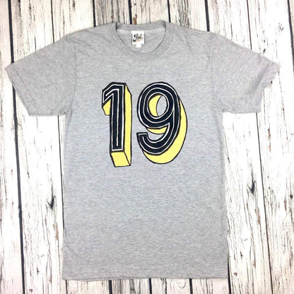 Birthdays 15, 16, 17, 18, 19, 20, 21 Male/Female T-Shirt - Juniper Red Font Not Found, Font: Juniper Red, Men's Clothes, T-Shirt: Numbers, T-Shirts, Teen Clothes, Womens Clothes 44ideas.co.uk