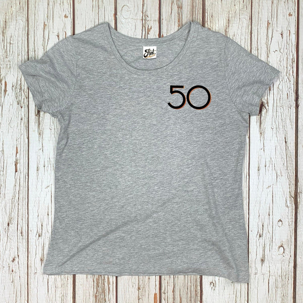 Women's Age Organic T-Shirt 18th, 21st, 30th, 40th, 50th - Branson Font Not Found, Font: Branson, T-Shirt: Numbers, T-Shirts, T-Shirts: Letters, Womens Clothes 44ideas.co.uk