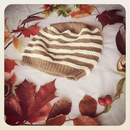 Woollen Hand-Knitted Brown Hat Accessories, Donalds Wally Hat, Hats, Knitted 44ideas.co.uk