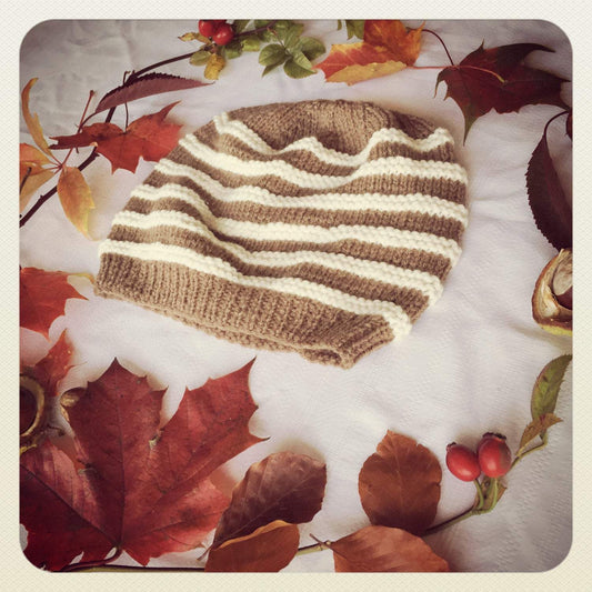 Woollen Hand-Knitted Brown Hat Accessories, Donalds Wally Hat, Hats, Knitted 44ideas.co.uk