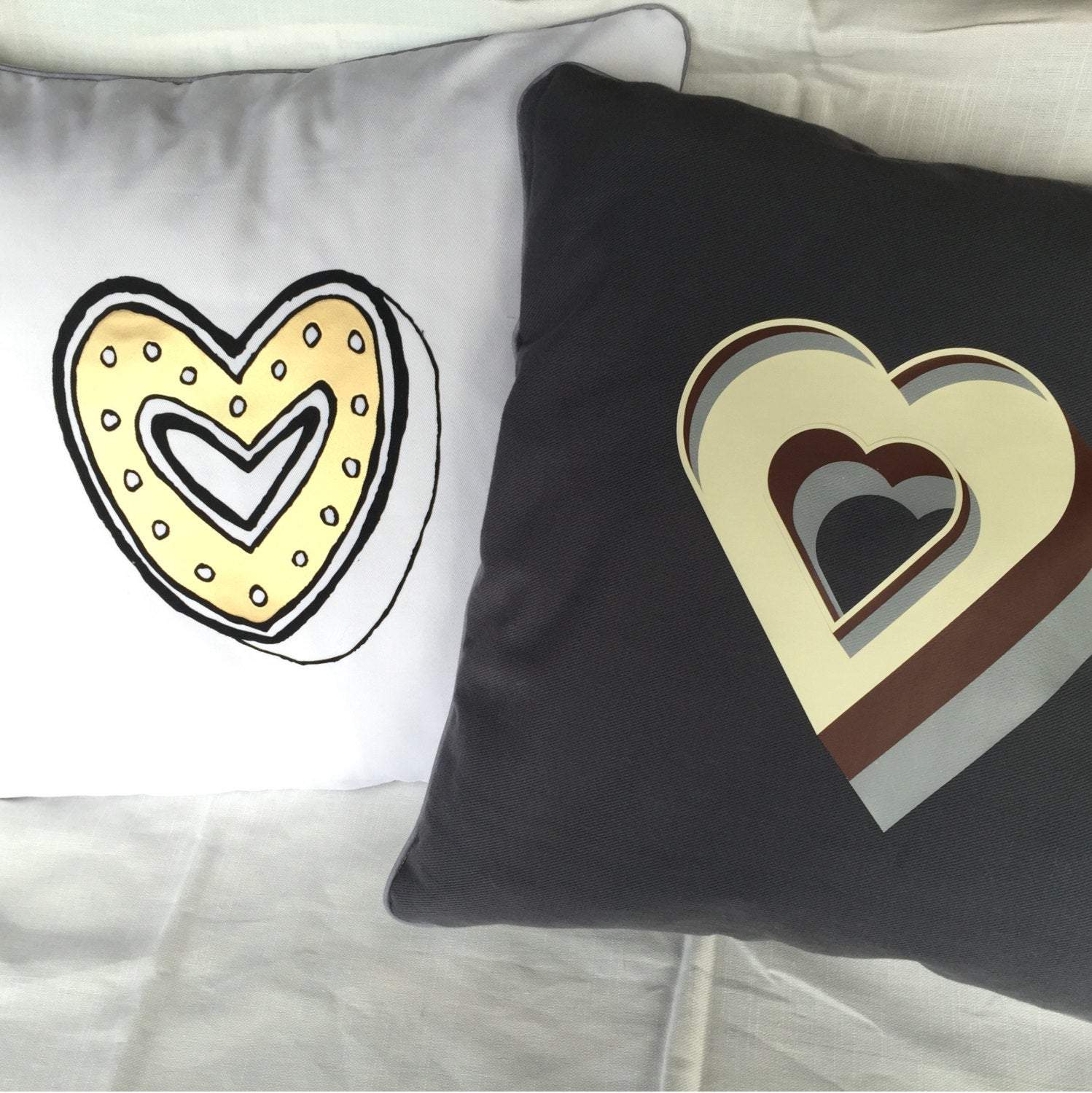 Valentines/Anniversary Heart Cushion Cover Cushions, Font Not Found, Font: Juniper Red, Font: Stirling Shadow, Homeware 44ideas.co.uk