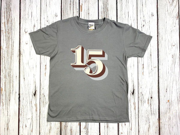 Teenage Birthday Shirt Numbers 10-15 - Stirling Shadow Font Not Found, Font: Stirling Shadow, T-Shirt: Numbers, T-Shirts, Teen Clothes 44ideas.co.uk