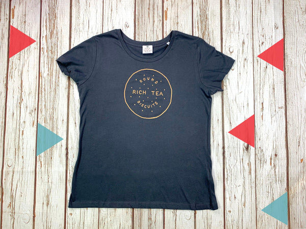 Organic cotton! Rich Tea Women’s T-Shirt Lucy Teacup, T-Shirts, Womens Clothes 44ideas.co.uk