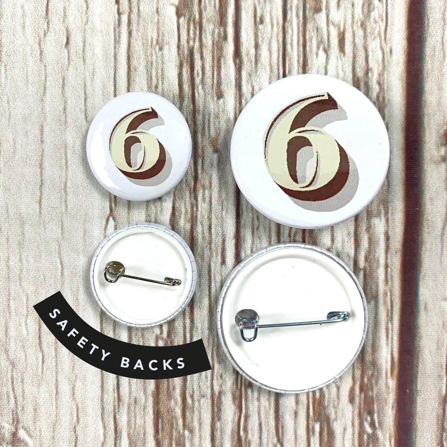 Alphabet Button Badges-Stirling Shadow Accessories, Badges, Font Not Found, Font: Stirling Shadow 44ideas.co.uk