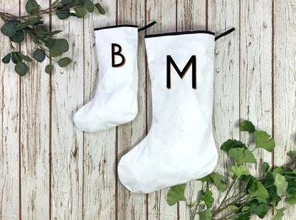 Christmas Personalised Regular White Stocking - Branson Christmas, Christmas: Stockings, Font Not Found, Font: Branson 44ideas.co.uk