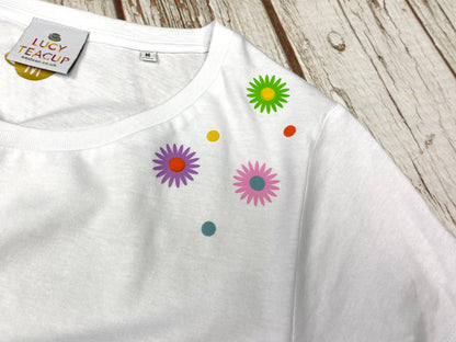 Daisy - Organic Cotton Women’s White T-Shirt