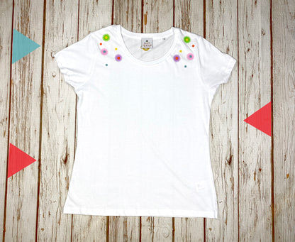 Daisy - Organic Cotton Women’s White T-Shirt