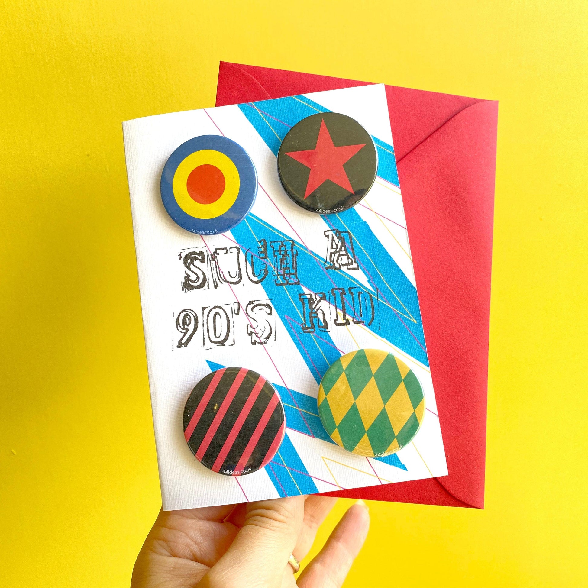Birthday Badge Card- 90's kid Badges, Birthday, Cards, Pleb 44ideas.co.uk